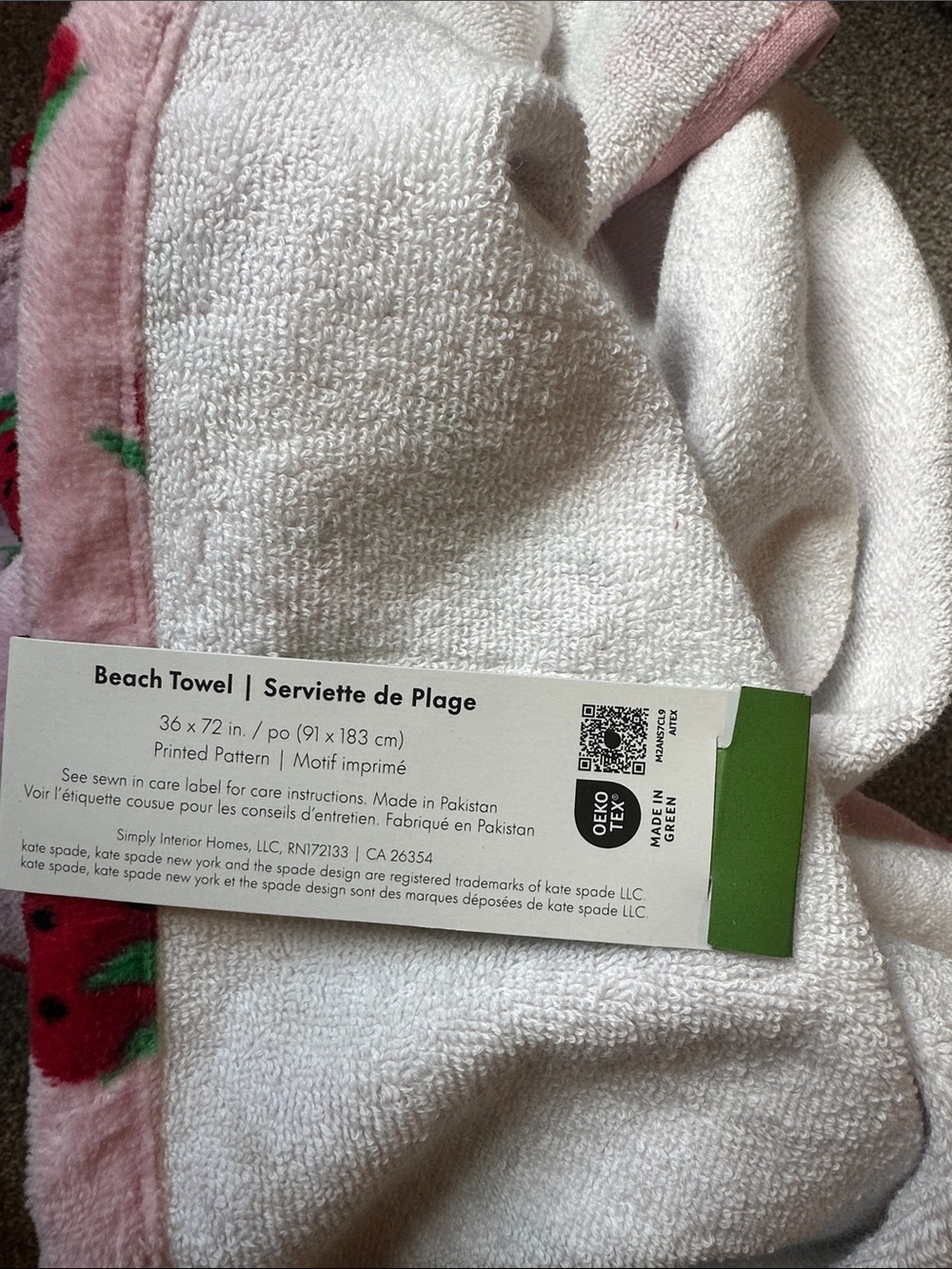 Nwt Kate spade beach towel - Picture 5 of 5